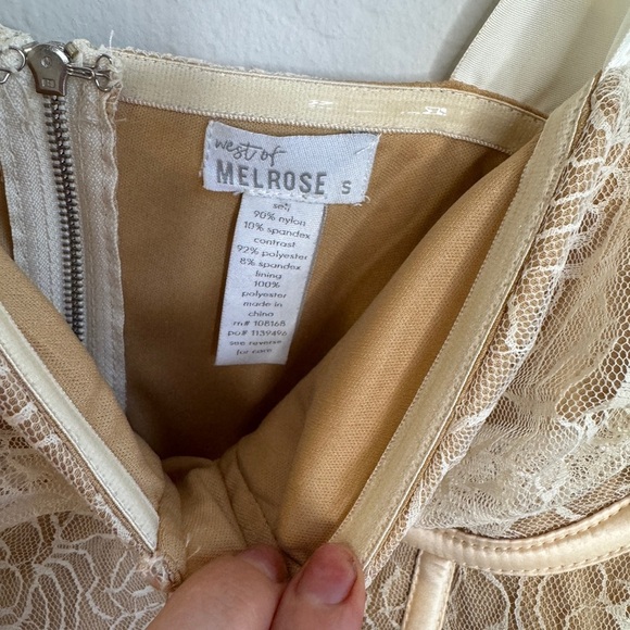 WEST OF MELROSE Womens Lace Corset Top - Picture 5 of 8